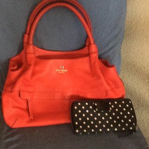 Kate spade bag with wallet
